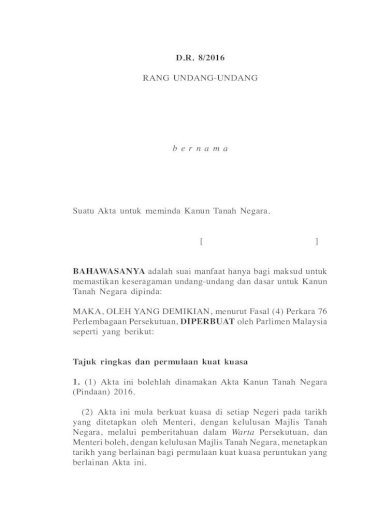Tanah 1965 kanun pdf negara KANUN TANAH