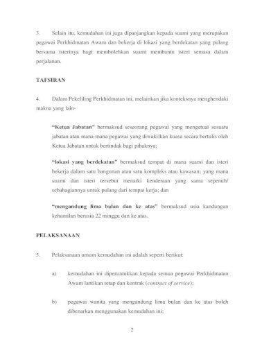Pekeliling Perkhidmatan Bilangan 11 Tahun Jpa Saraan 223 5 4 3 Jld 3 22 No Siri Kerajaan Malaysia Pekeliling Perkhidmatan Bilangan 11 Tahun 2017 Pelaksanaan Kebenaran Pulang Pdf Document