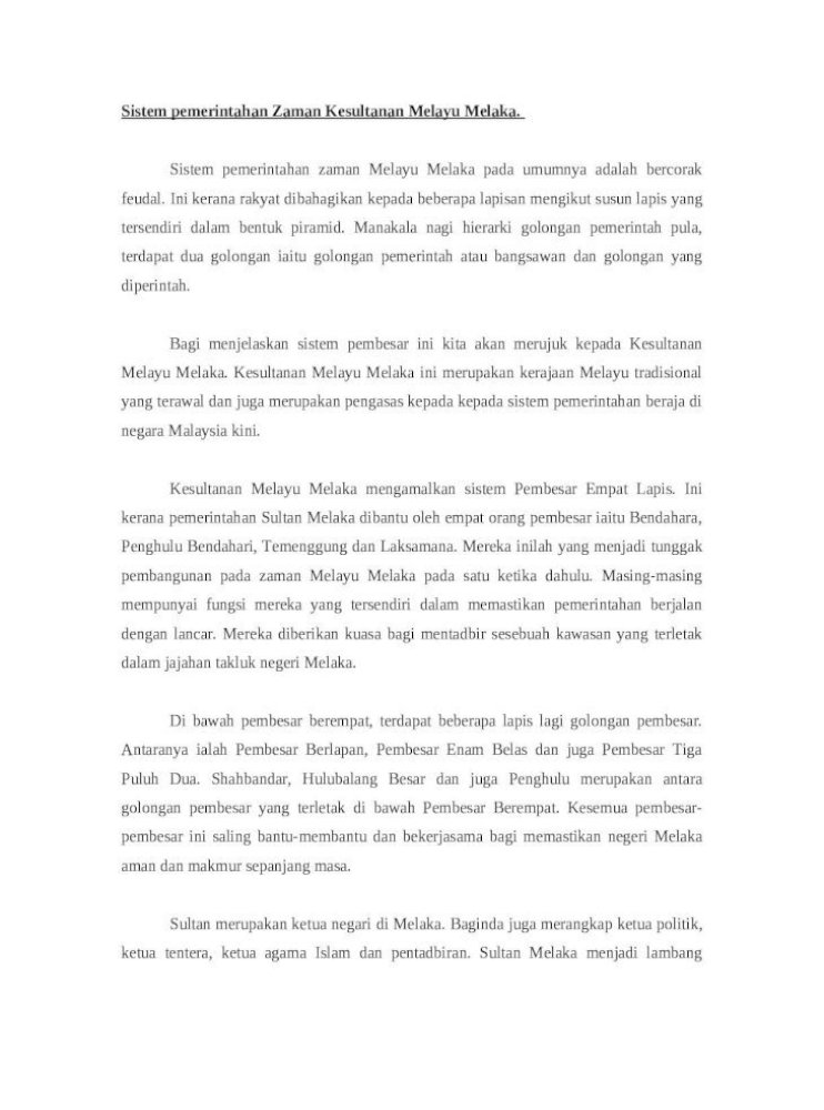 30 Folio Kegemilangan Kesultanan Melayu Melaka Tingkatan 2