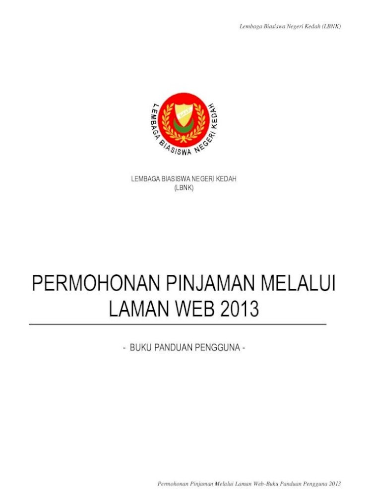 Permohonan Pinjaman Melalui Laman Web Lembaga Biasiswa Negeri Kedah Lbnk Permohonan Pinjaman Melalui Pdf Document
